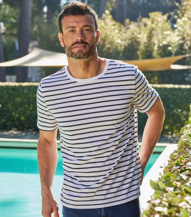 Cocorico Intemporel Marinière t-shirt homme rayé coton
