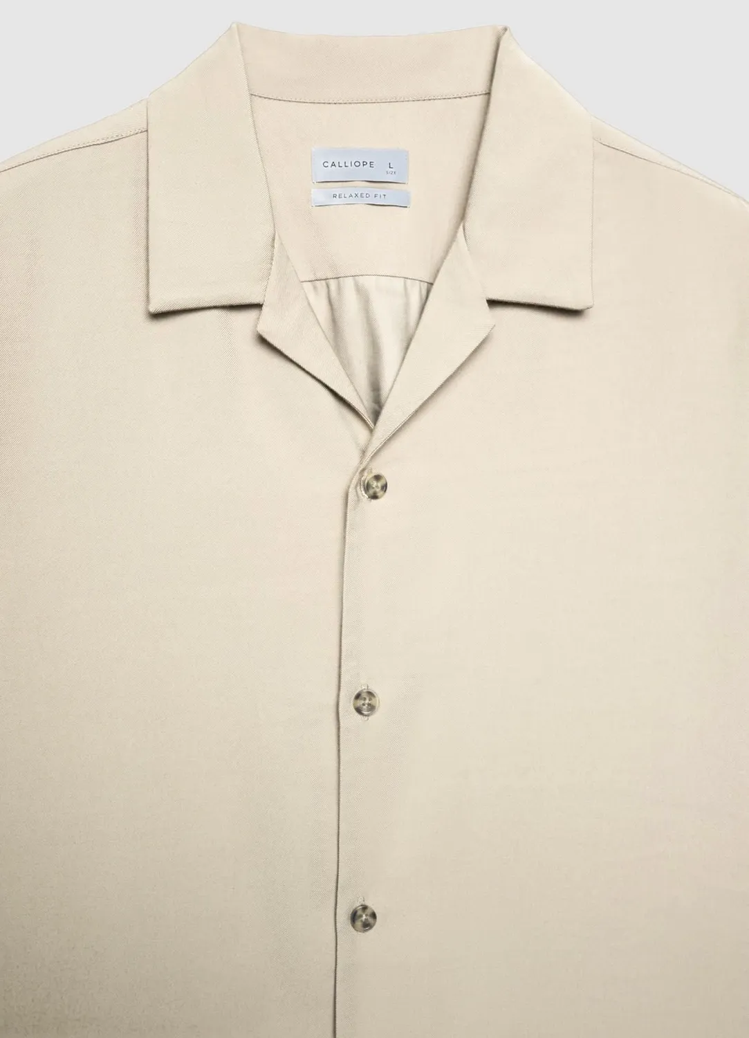 Calliope chemise homme bowling manches courtes unie
