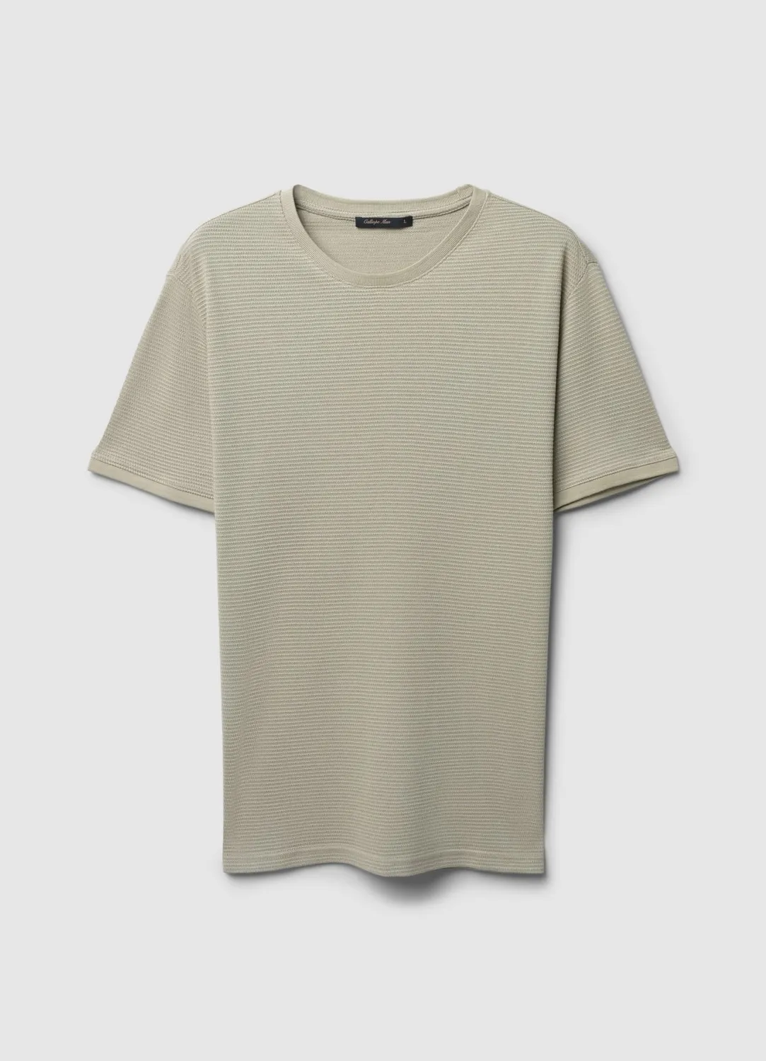 Calliope T-shirt coton opéré homme col rond uni