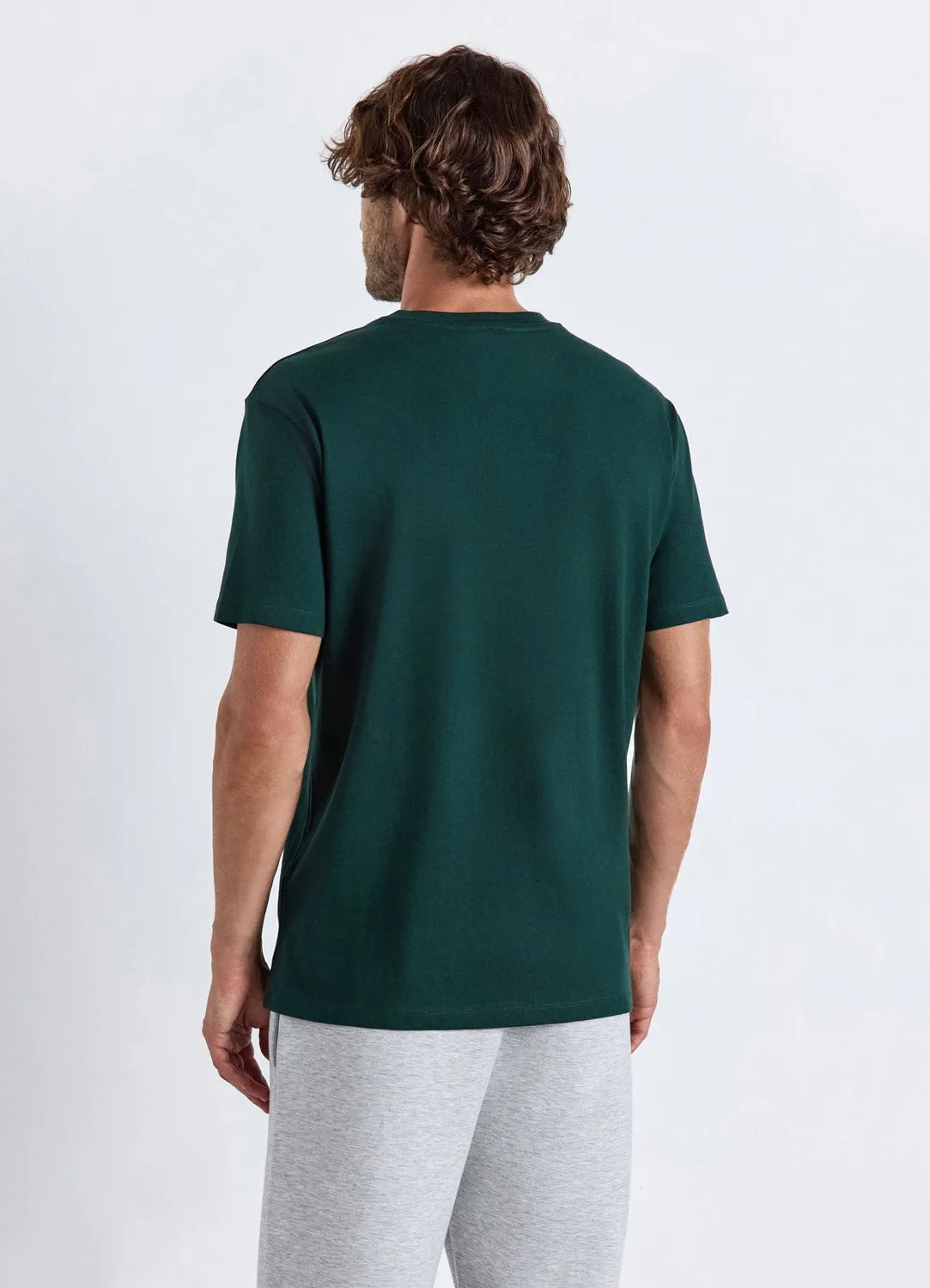 Calliope t-shirt col rond uni homme coupe droite