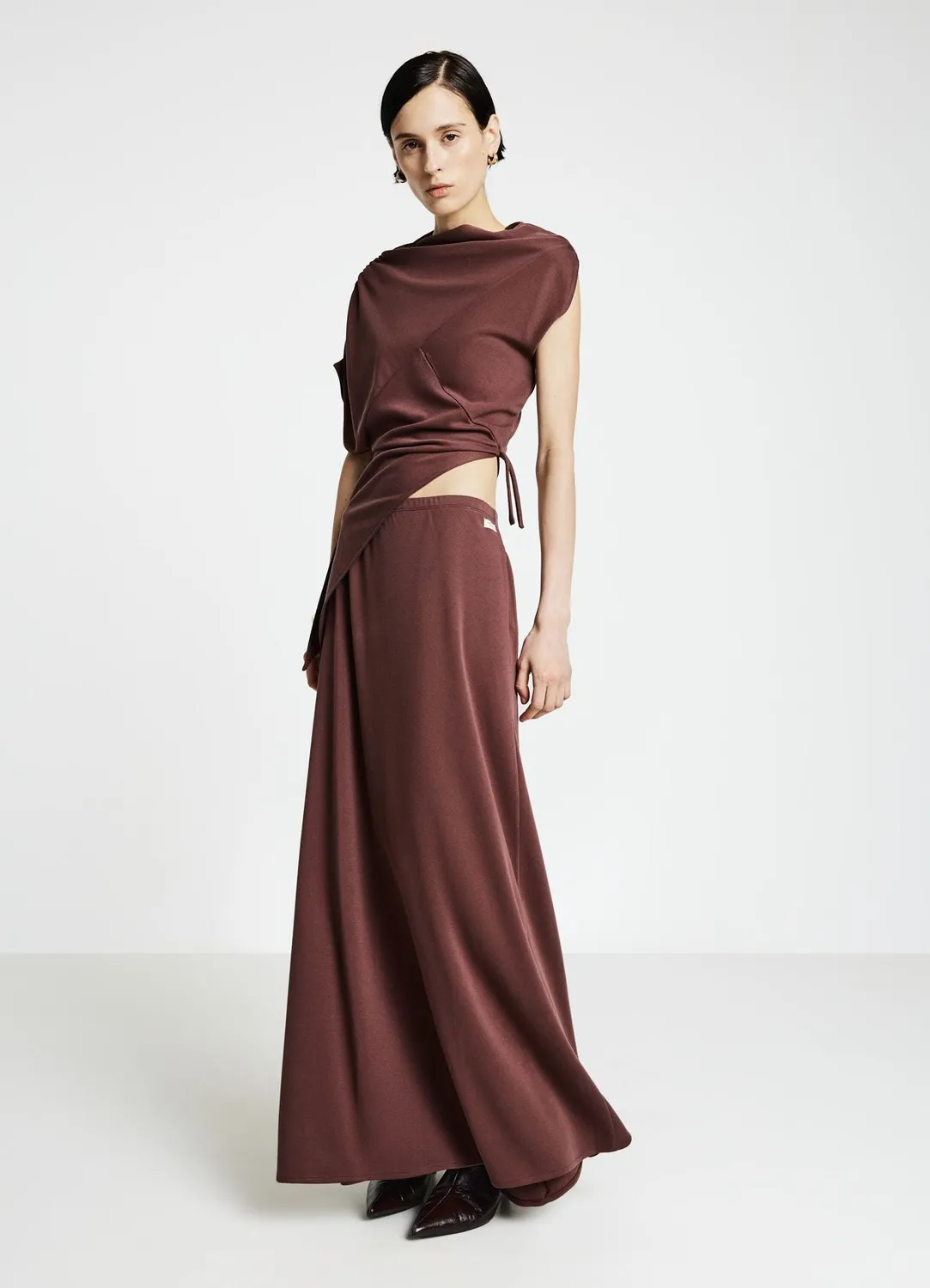 Calliope t-shirt femme asymétrique drapé