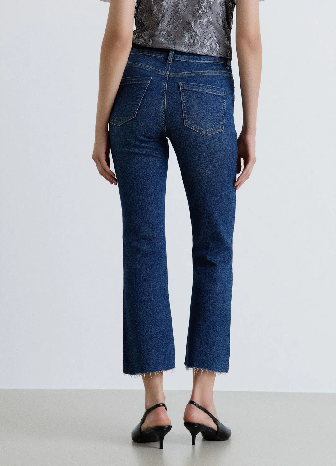 Calliope Jean Crop Flare Femme Taille Moyenne