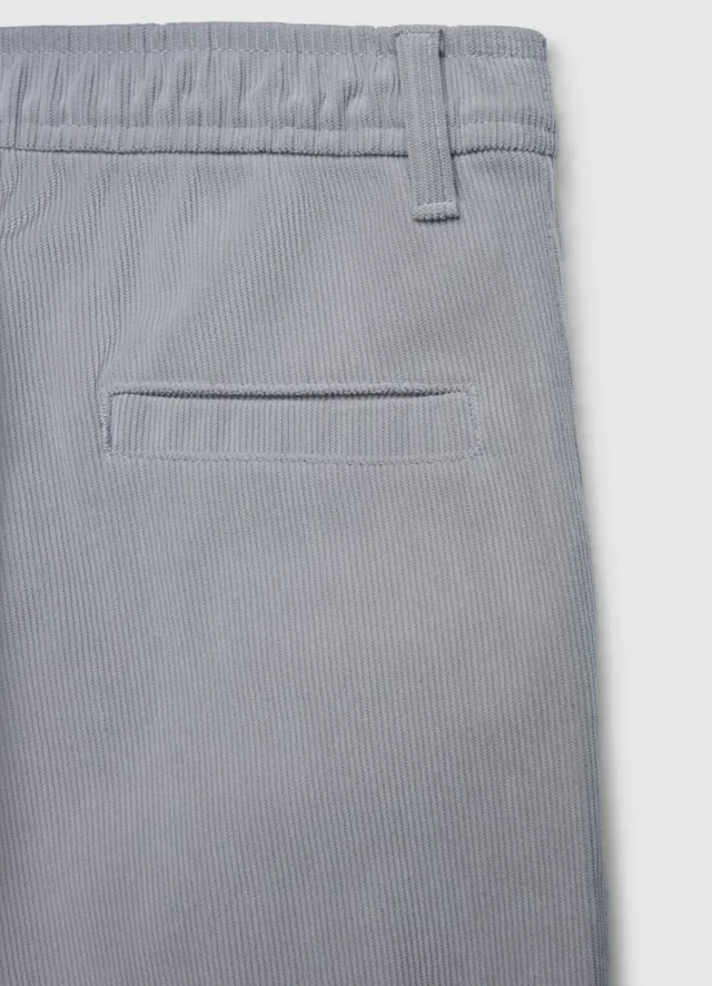 Calliope pantalon velours côtelé garçon uni