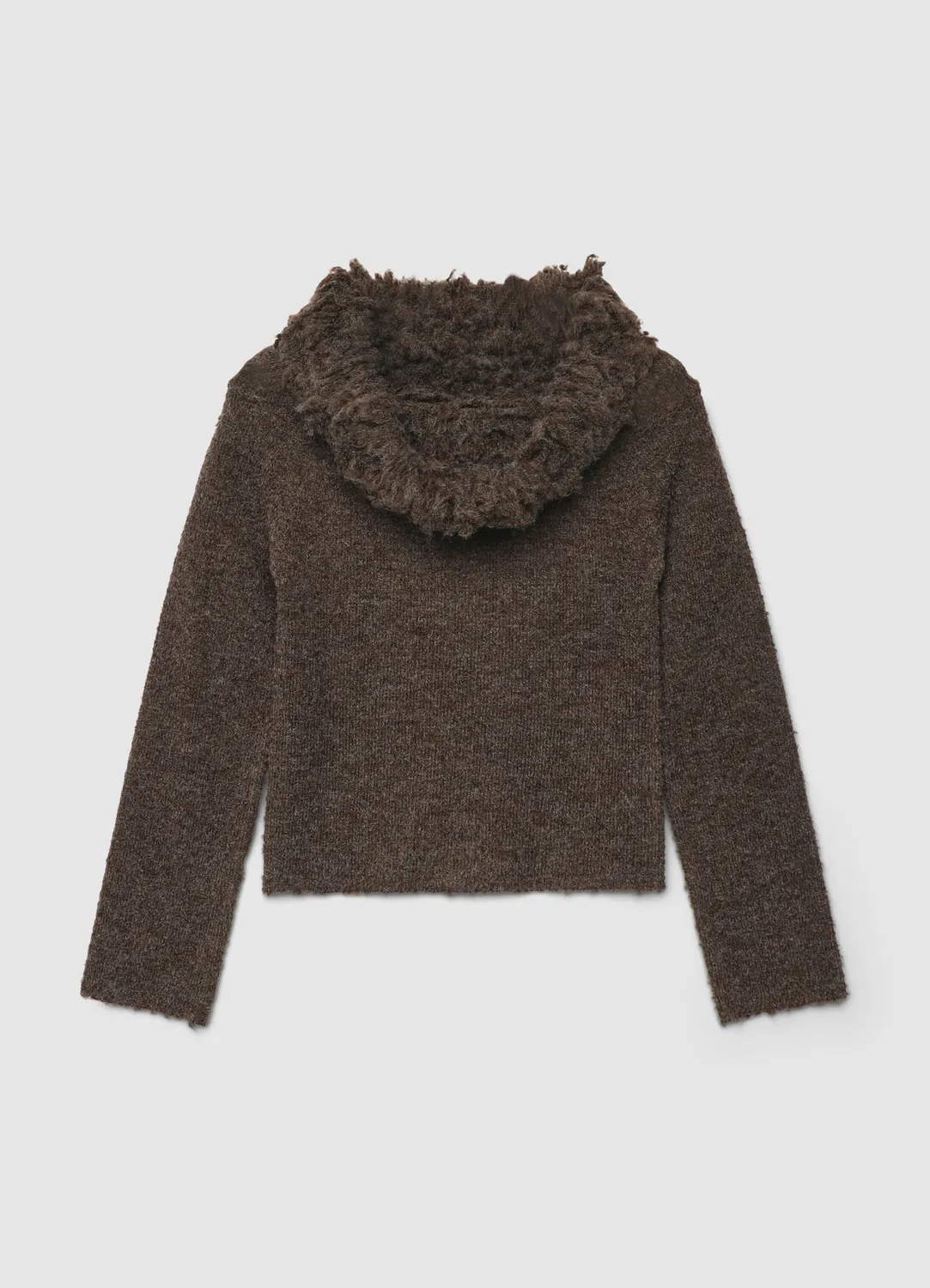 Calliope pull à franges femme manches longues col large