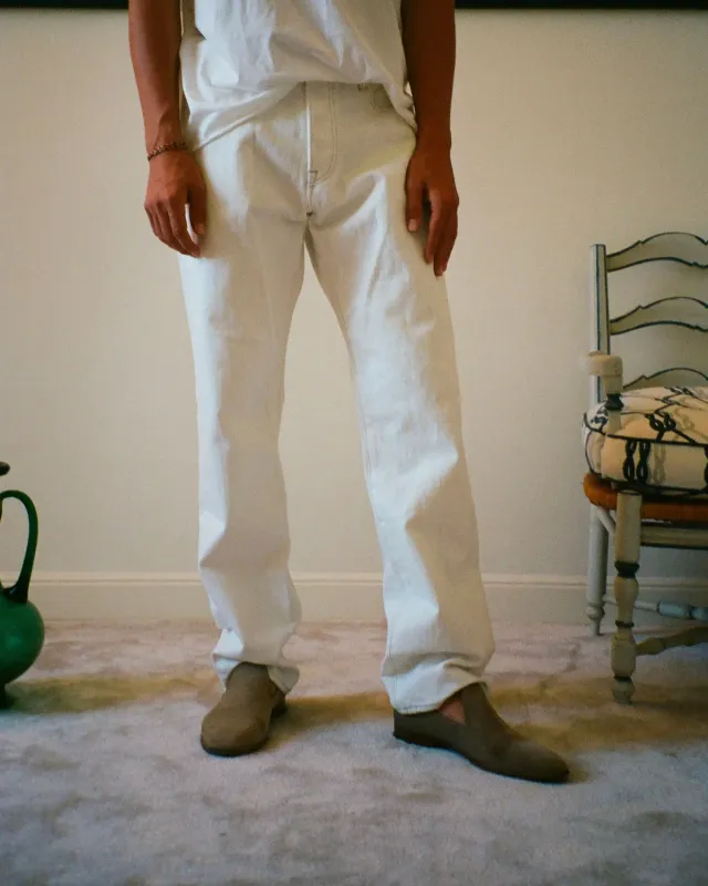 Erevan White Selvedge jean coupe droite