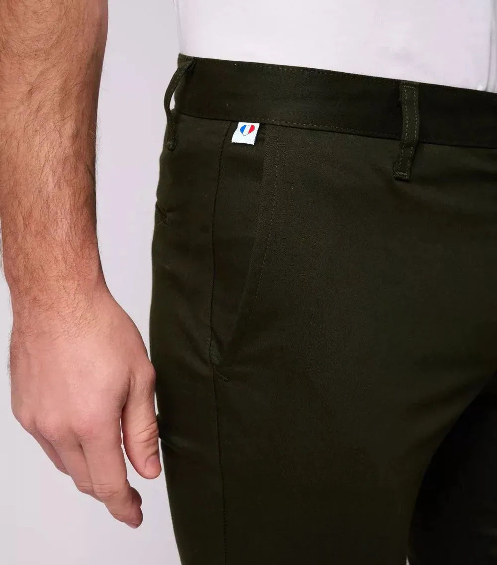 Cocorico Original chino homme olive coton