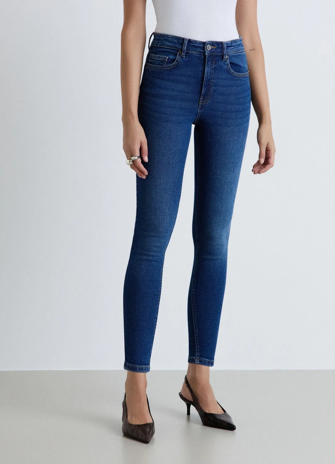 Calliope jean skinny femme cheville uni