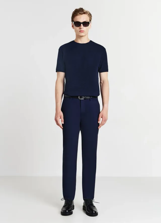 Calliope Tessuto Operato t-shirt homme coton uni
