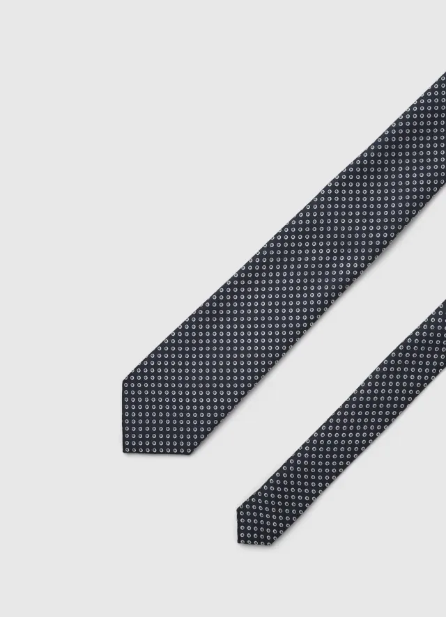 Calliope cravate pois micro-motifs homme TU