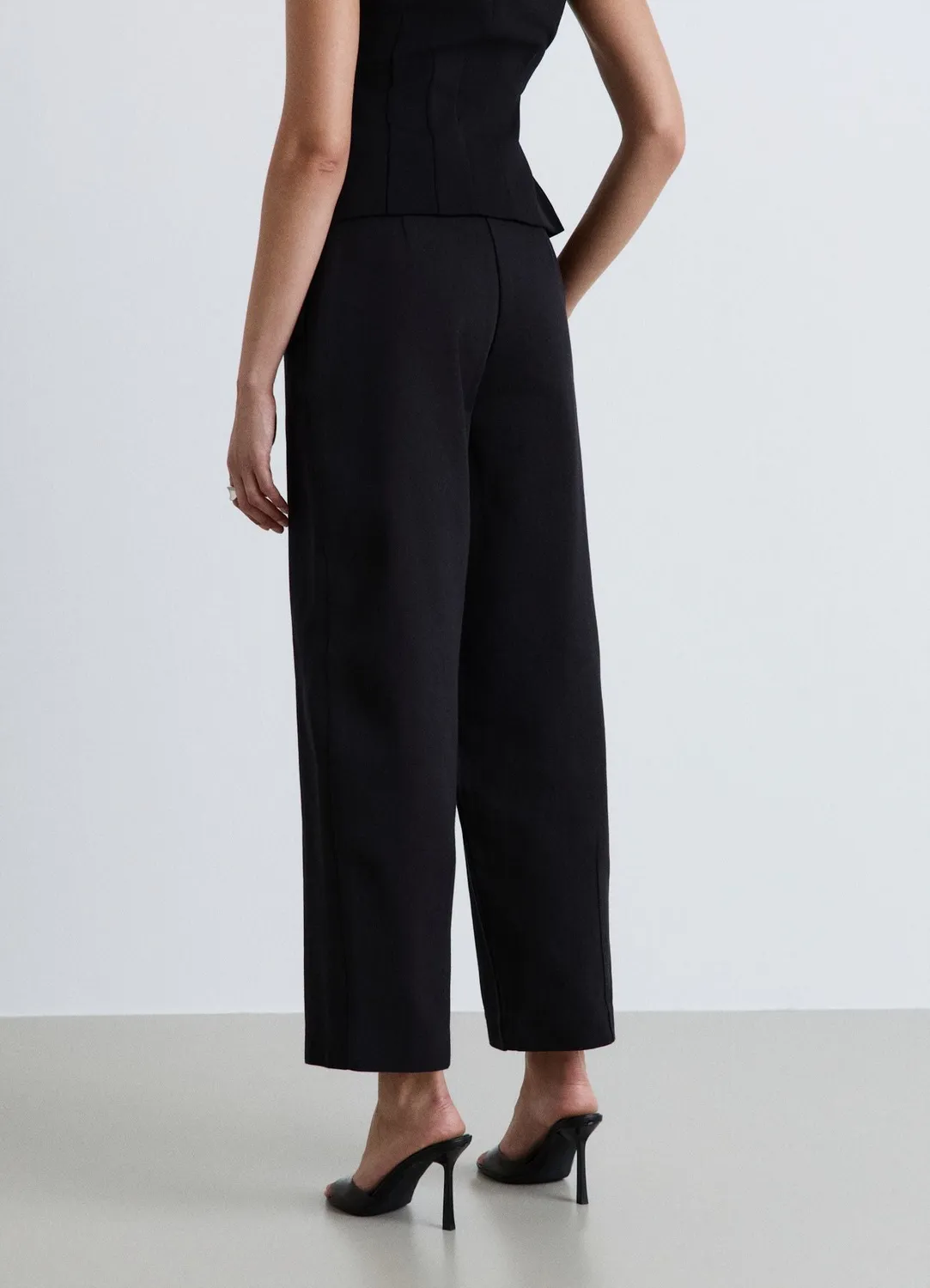 Calliope pantalon balloon taille haute uni femme