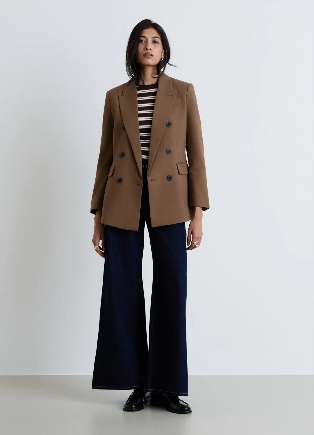 Calliope blazer double boutonnage femme uni