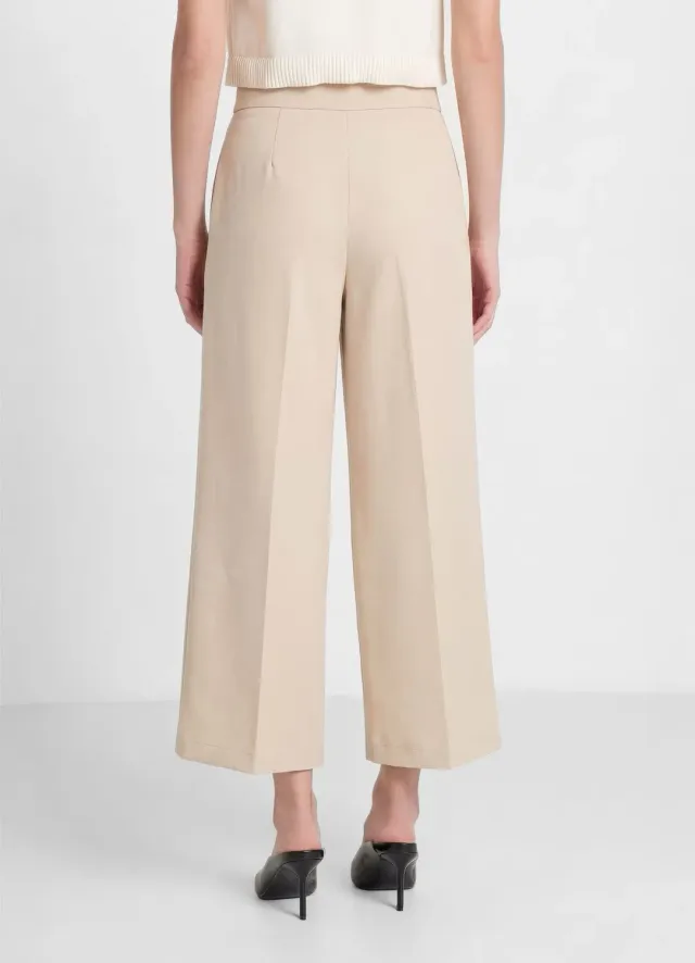 Calliope pantalon palazzo court femme uni