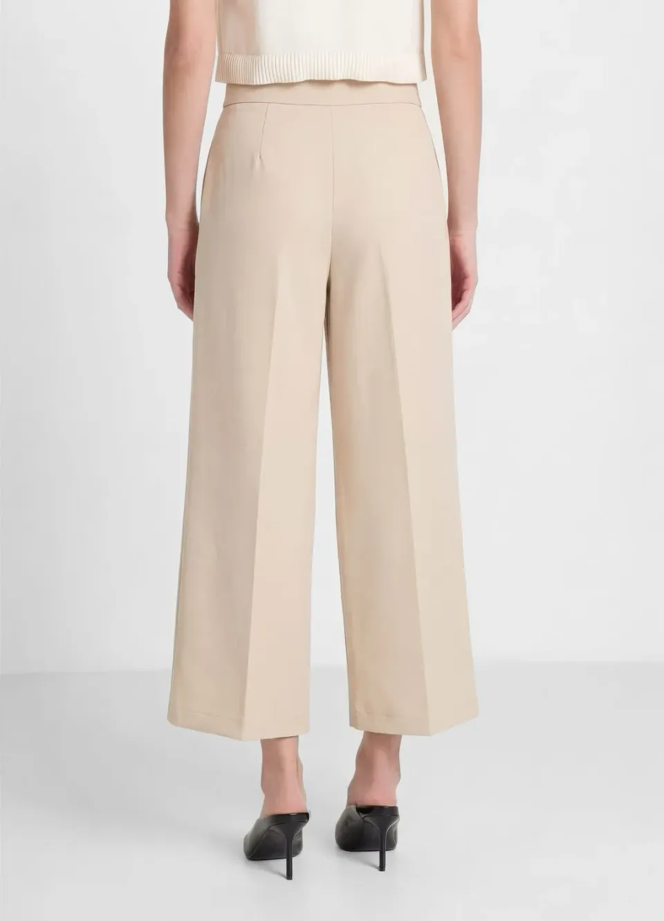 Calliope pantalon palazzo court femme uni
