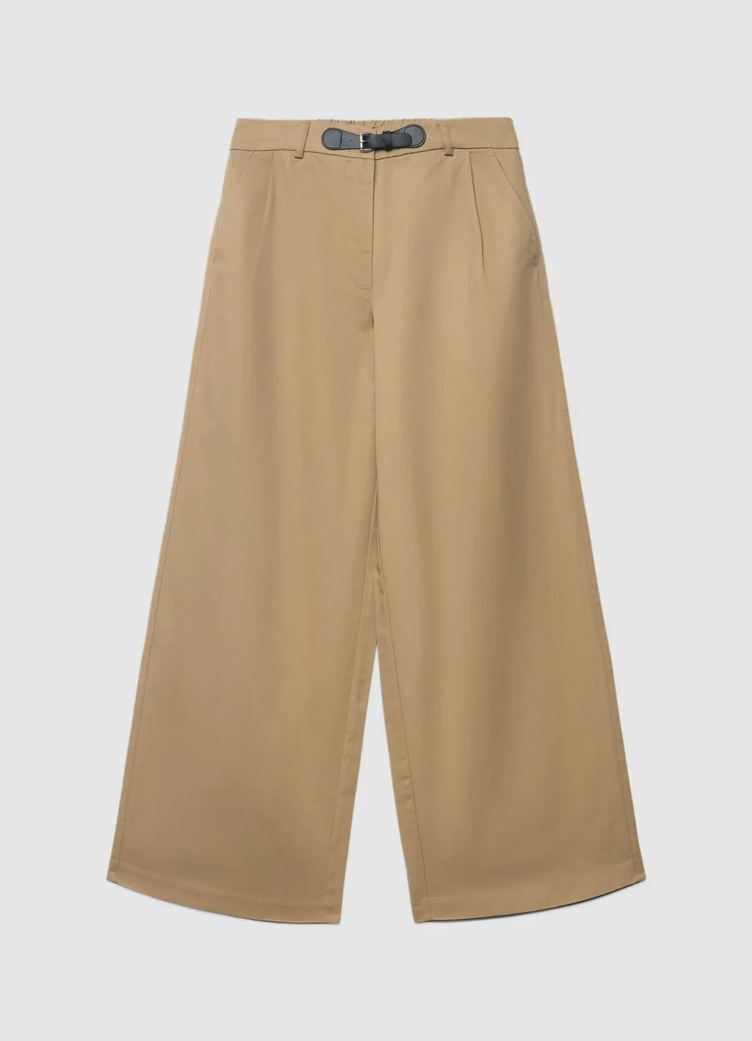 Calliope pantalon culotte femme large ceinture boucle