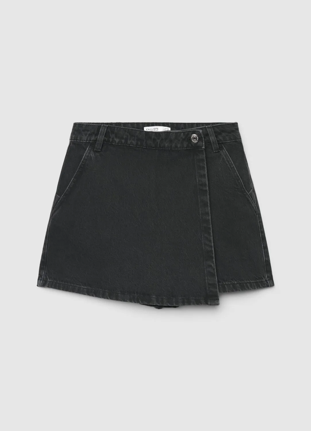 Calliope jupe-pantalon short jean denim femme uni
