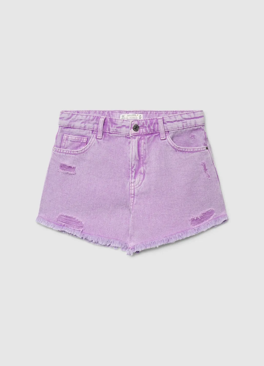 Calliope short fille déchiré ourlet effiloché