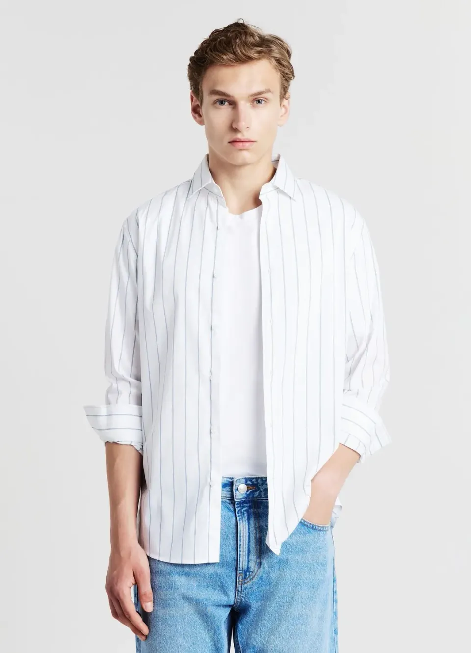 Calliope chemise homme rayures coton regular