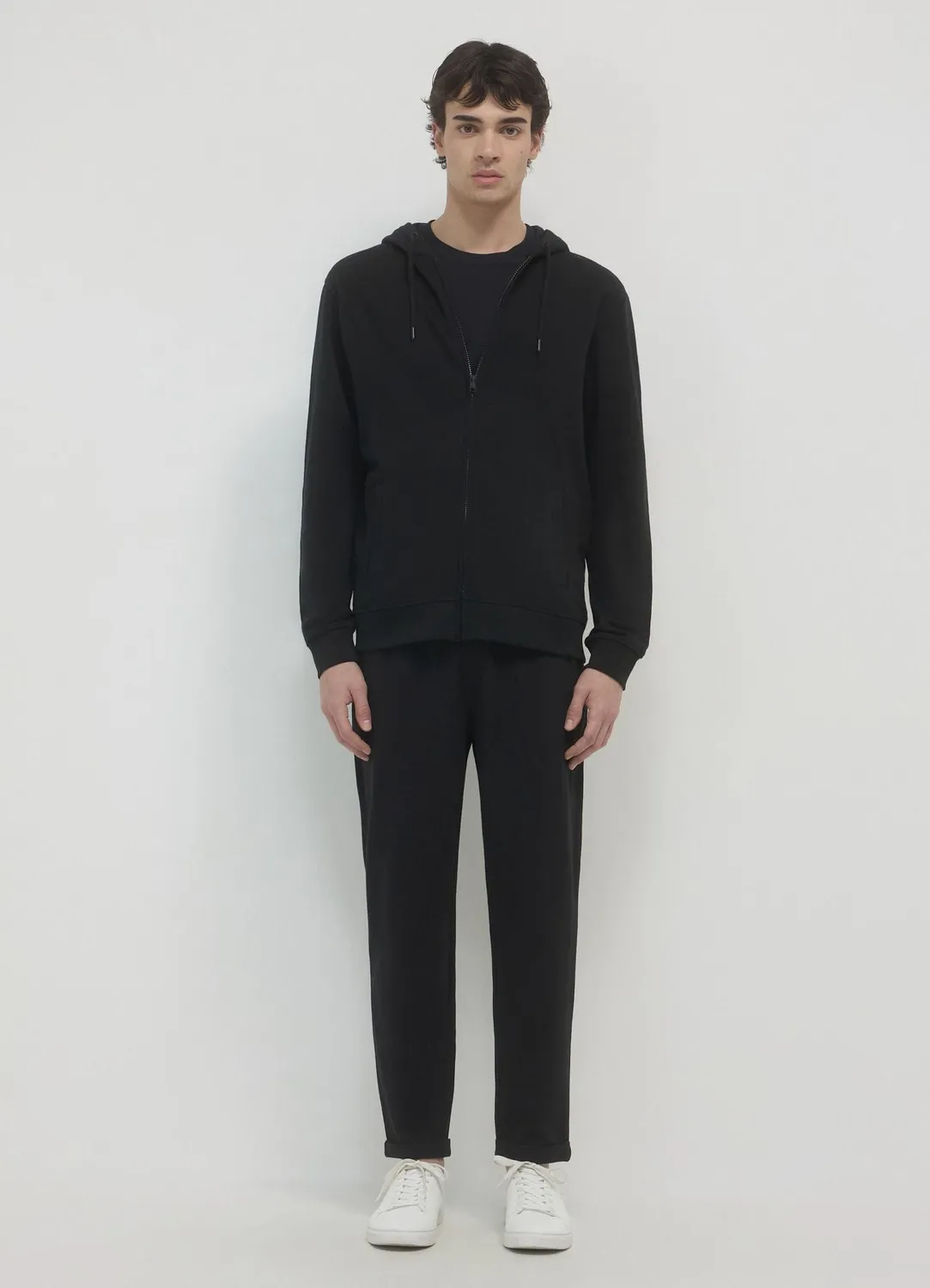 Calliope sweat zippe capuche coton homme