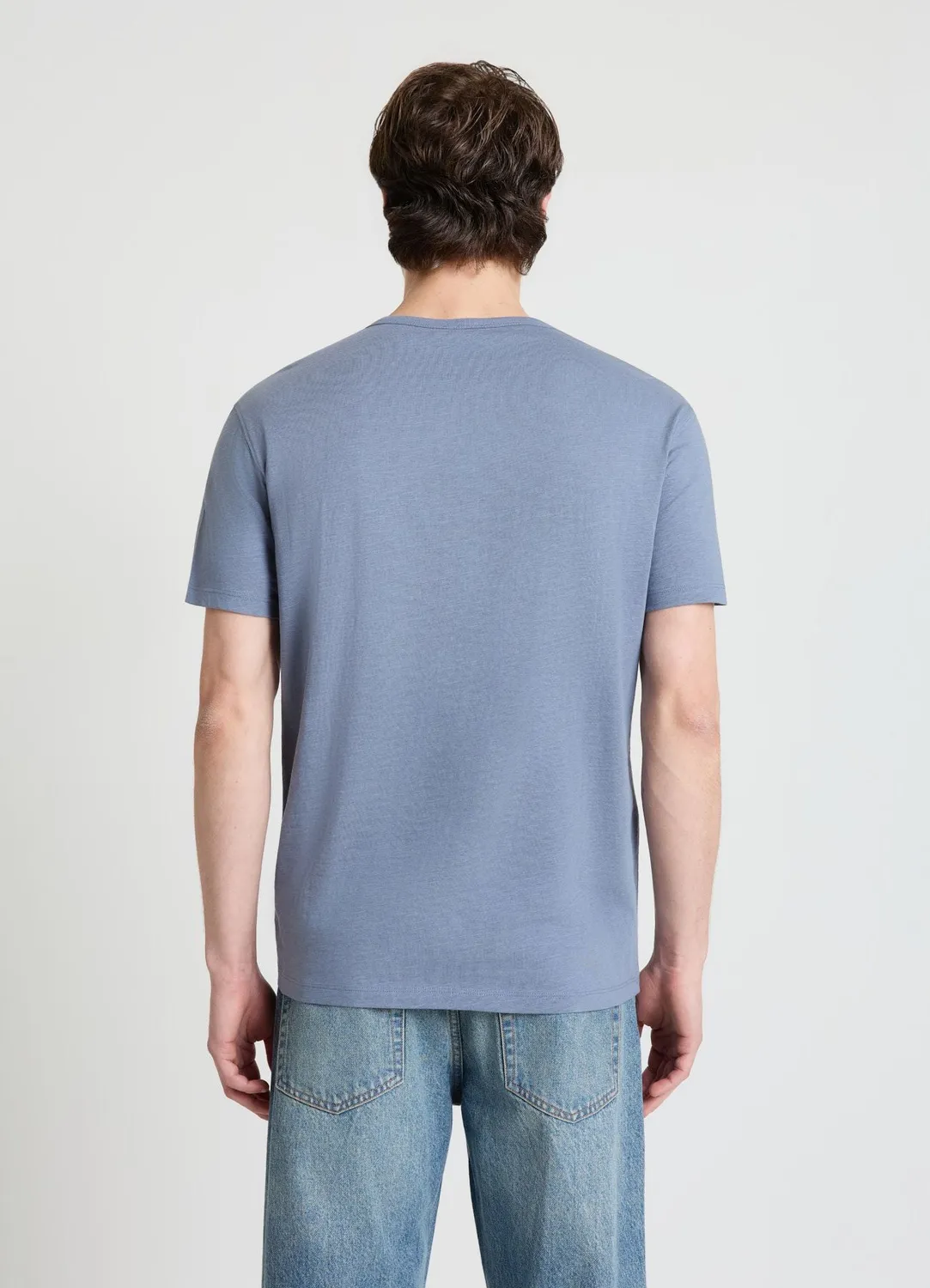 Calliope T-shirt henley homme col boutonné uni