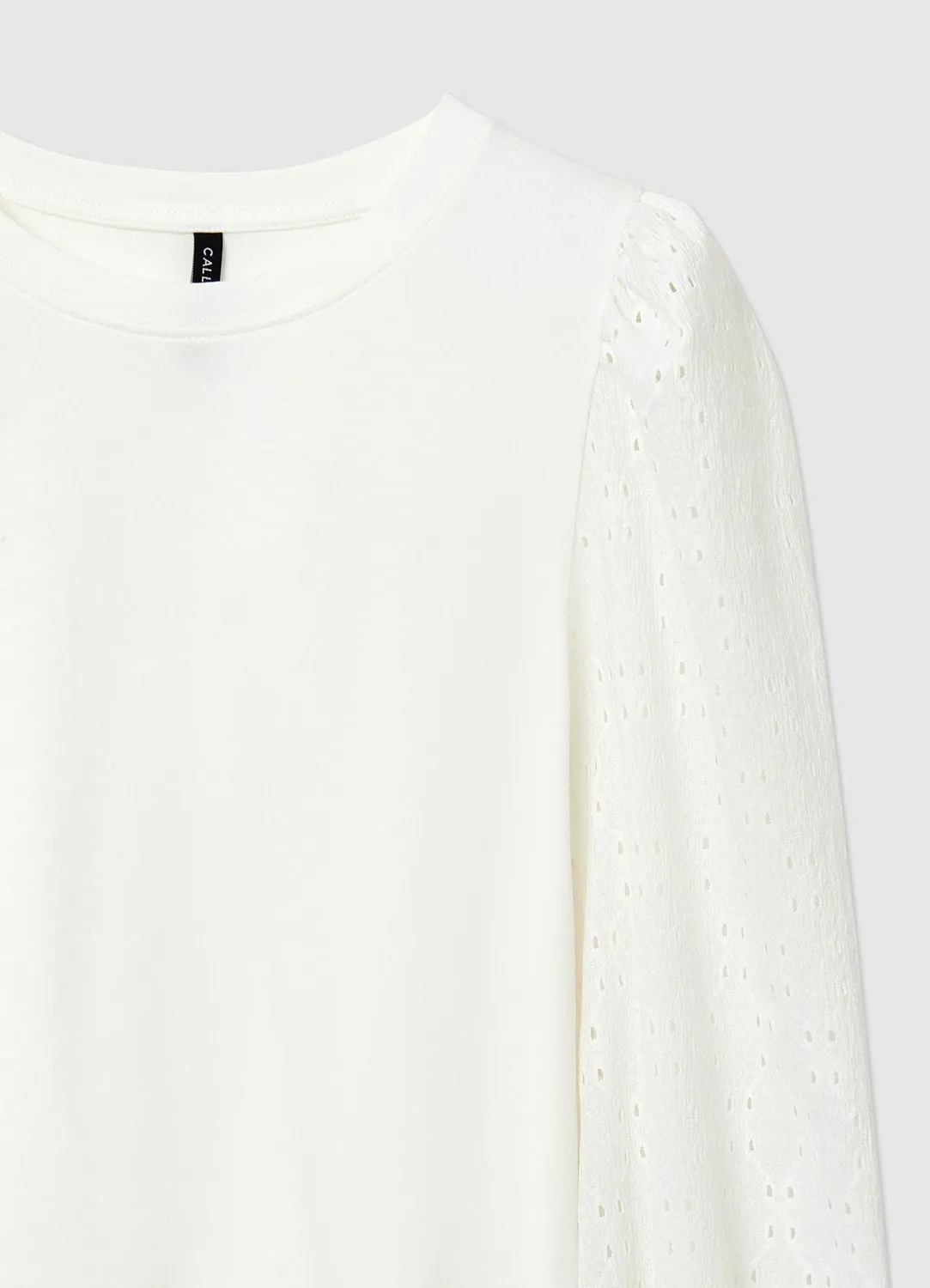Calliope pull manches ajourées femme coton