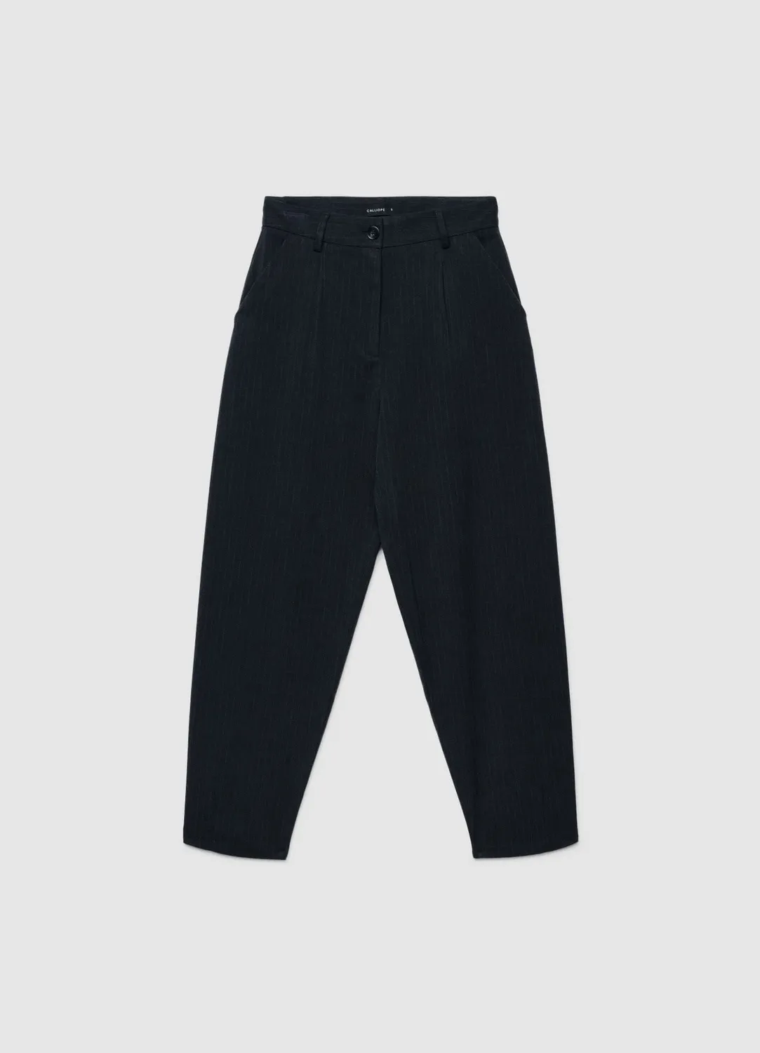 Calliope balloon pantalon femme rayé taille haute