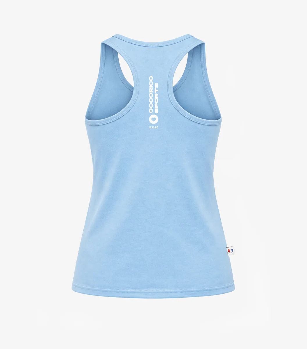 Cocorico Focus débardeur sport femme ciel respirant