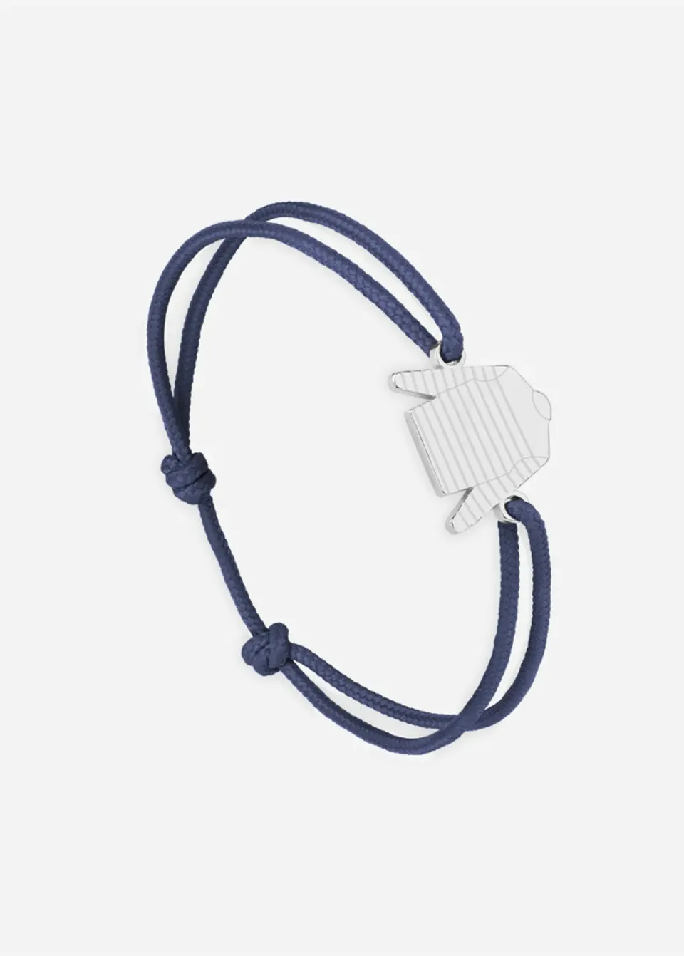 Saint James Marinière bracelet argent marine coton