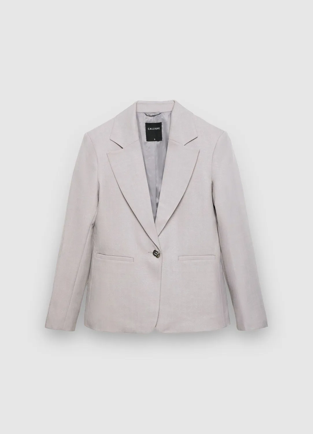 Calliope Gessata veste femme un bouton rayée