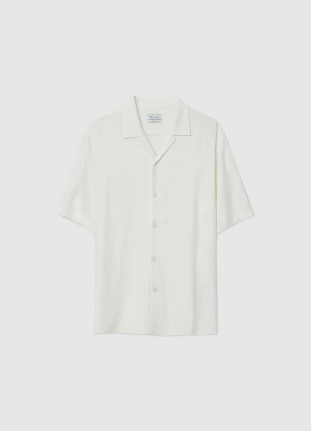 Calliope Chemise bowling homme lin manches courtes