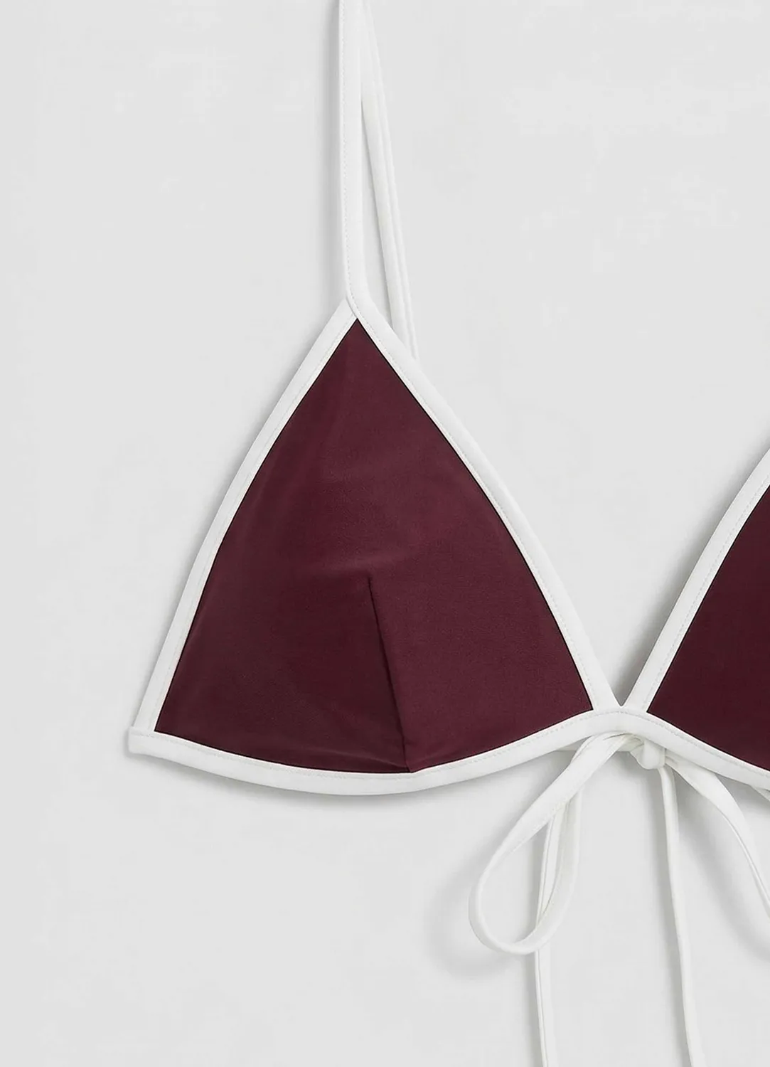 Calliope haut bikini triangle profils contrastés