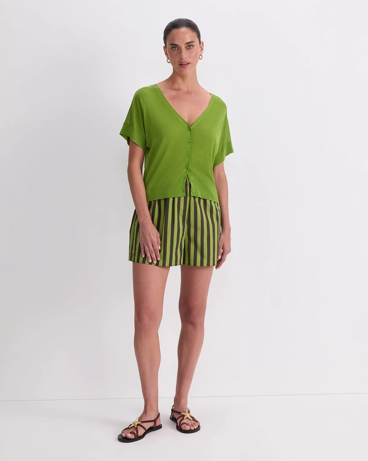 Sportscraft Silk Blend Reversible Knit tricot femme soie
