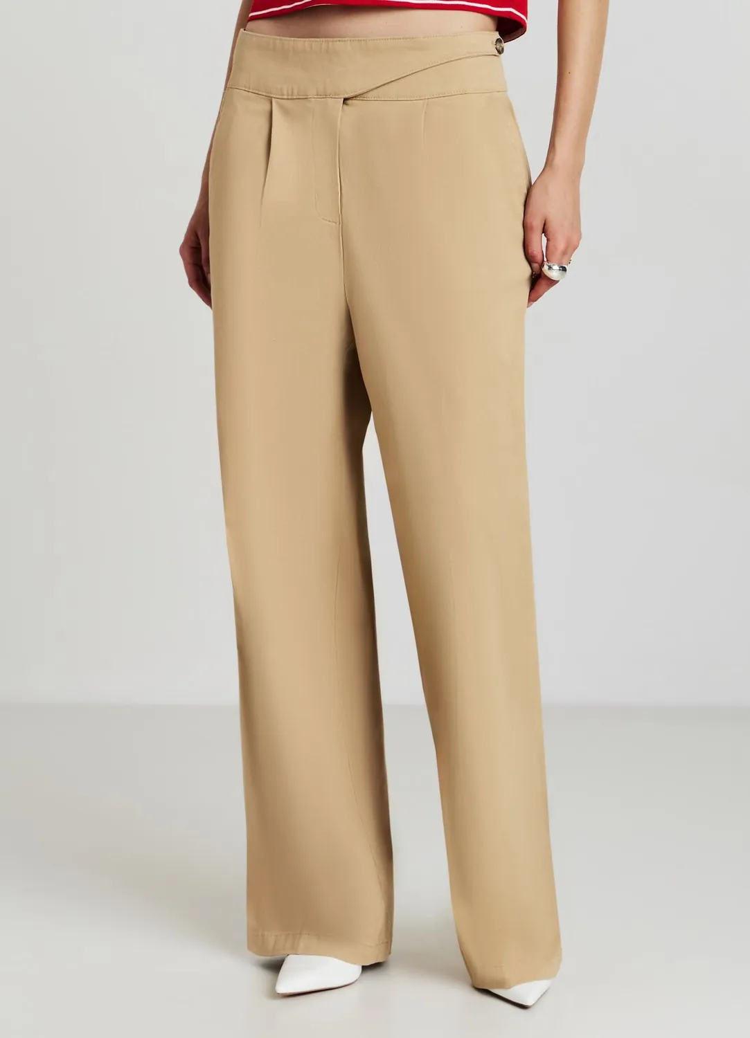 Calliope pantalon large femme taille haute