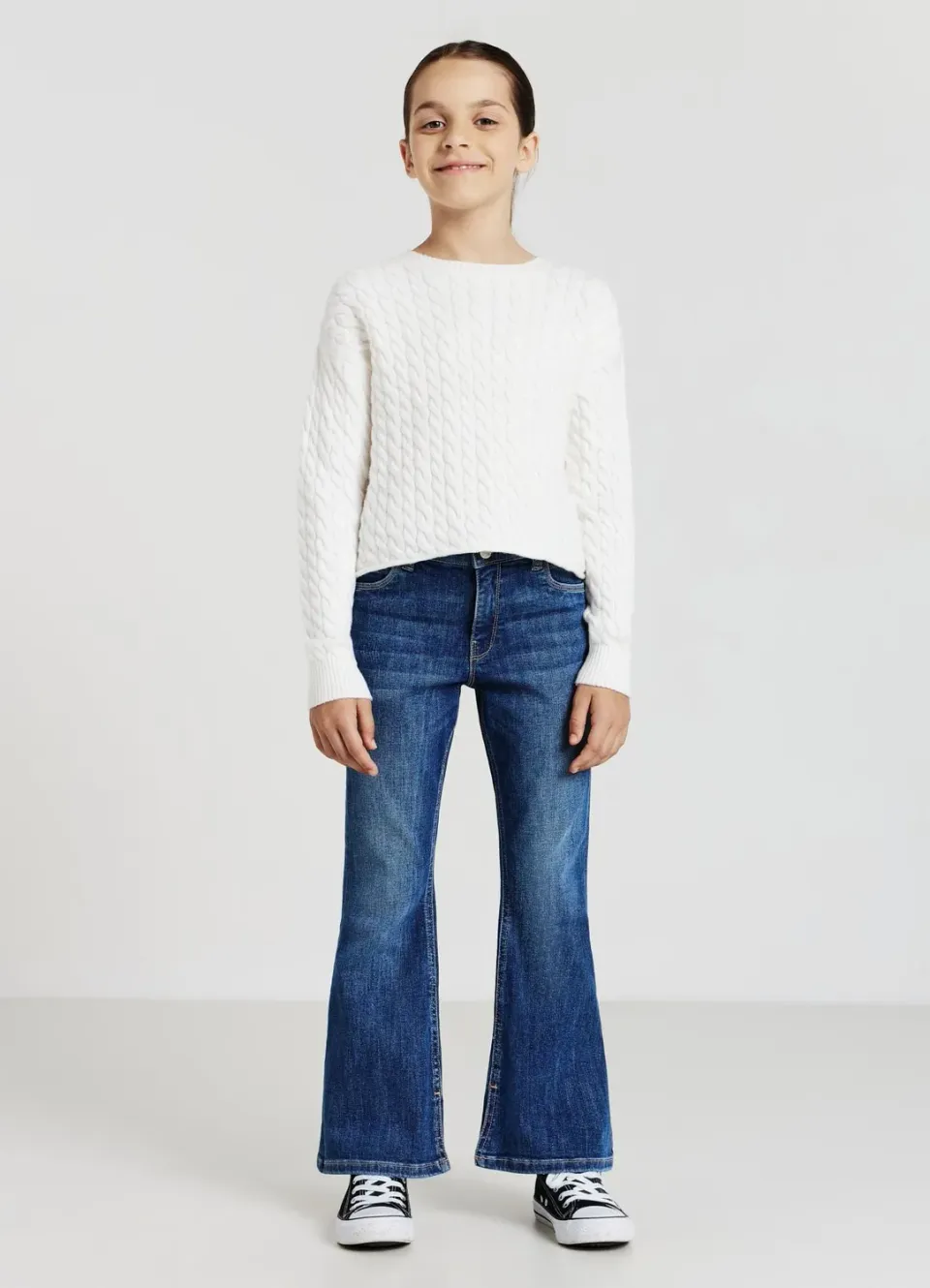 Calliope Jeans à zampa jean fille 4-5 ans délavé