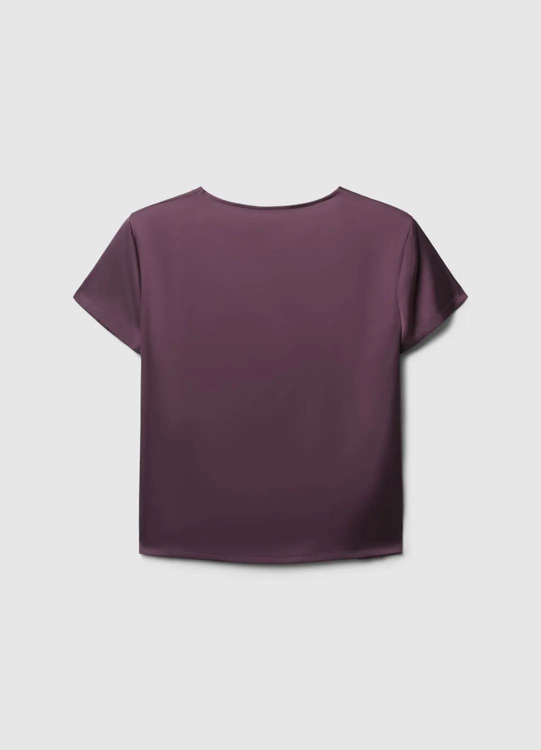 Calliope t-shirt effet satin femme col rond