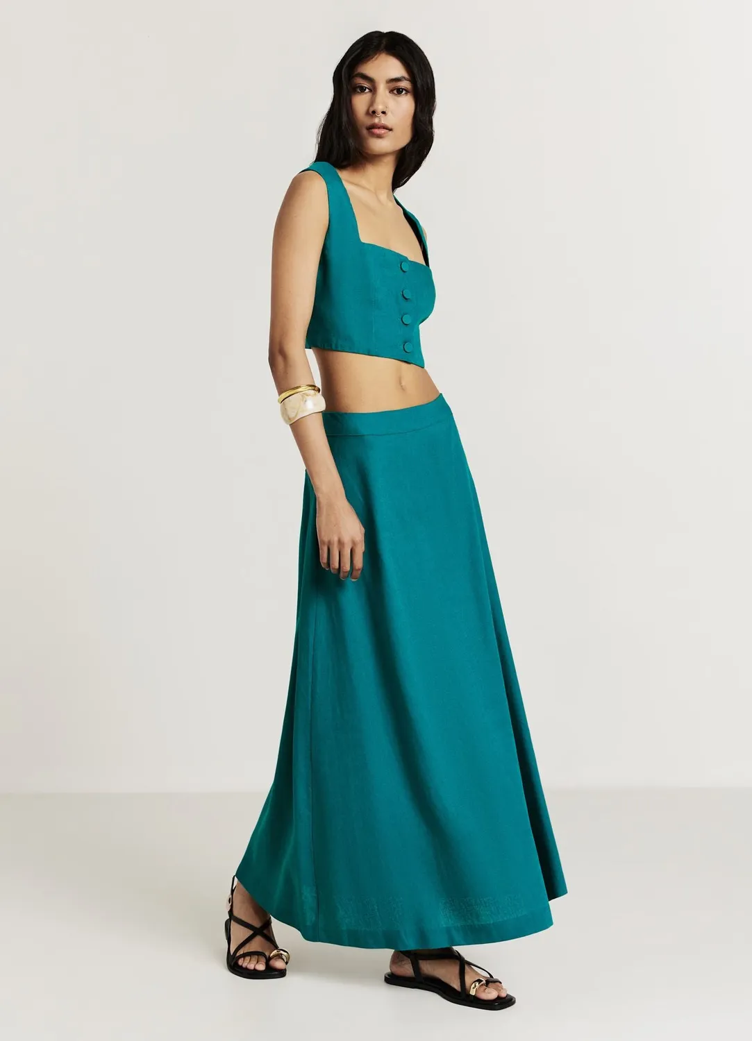 Calliope jupe longue unie regular femme