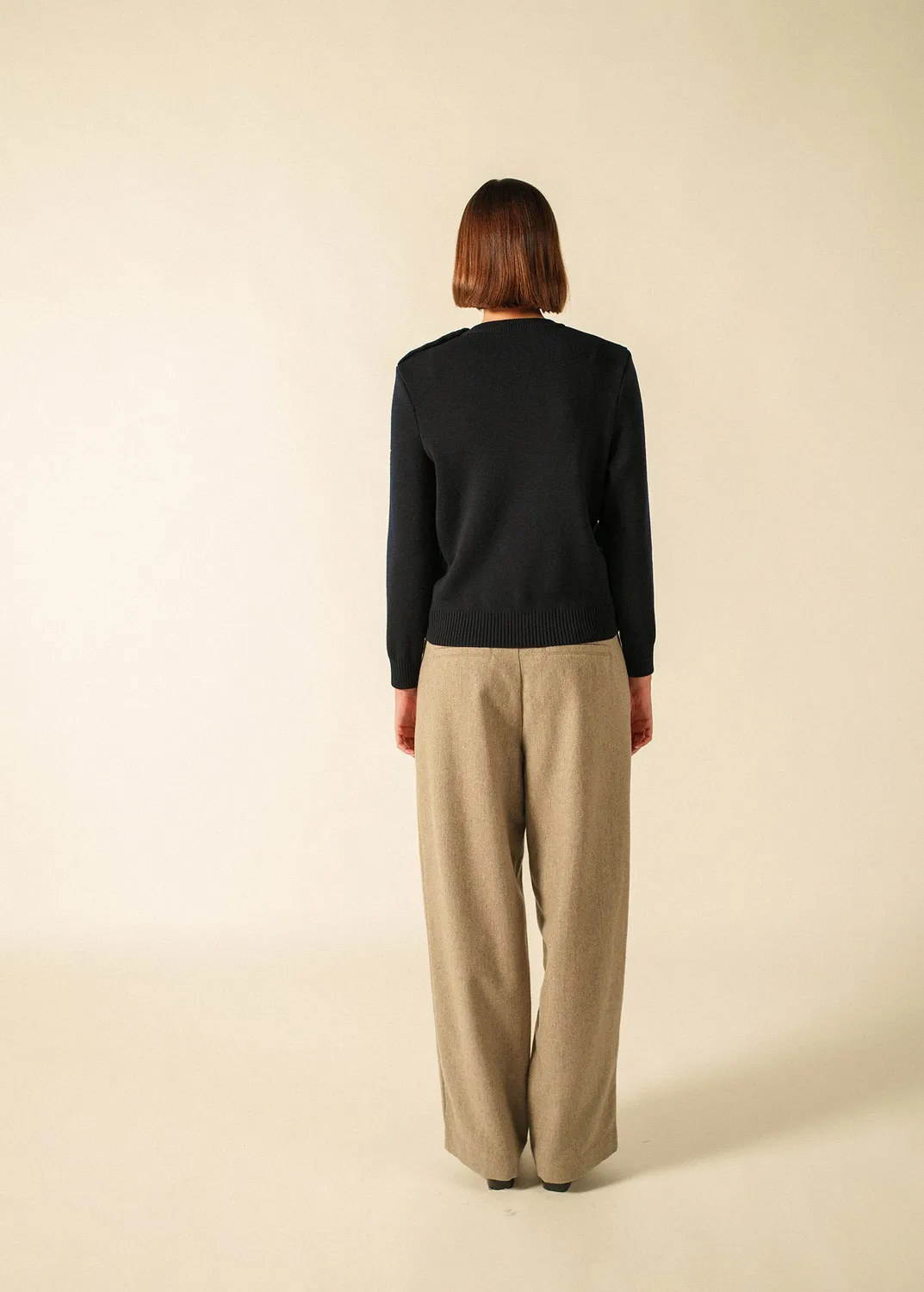 Saint James Cancale pull marin navy laine femme