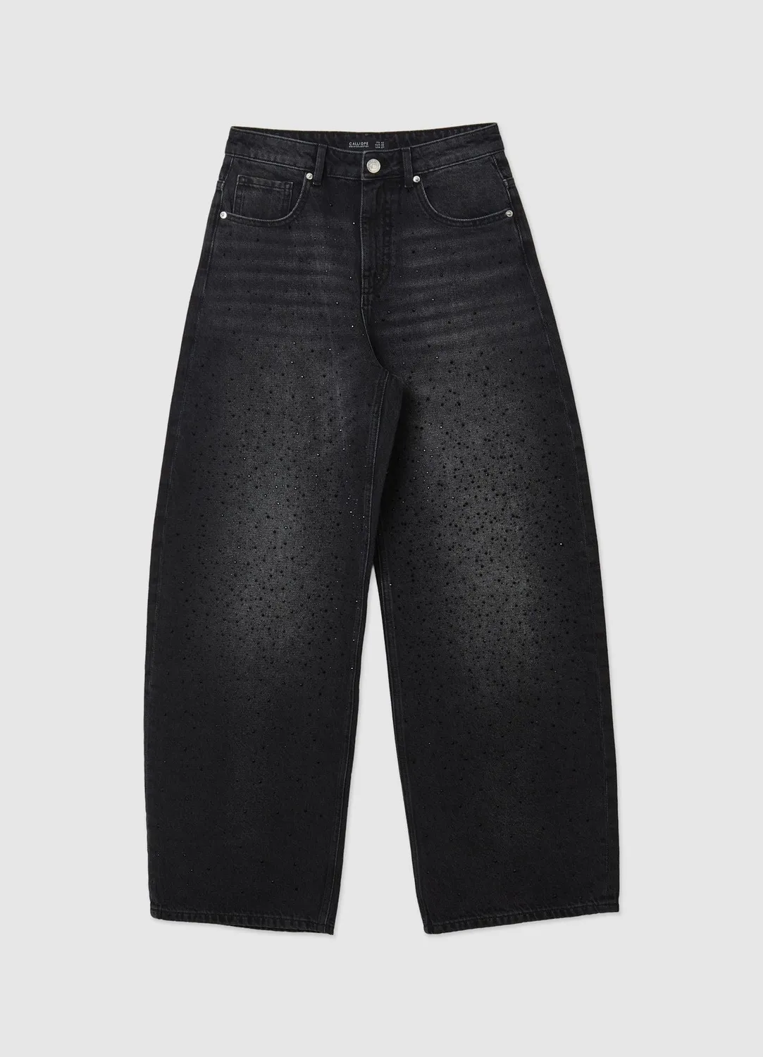 Calliope jean balloon femme applications taille haute