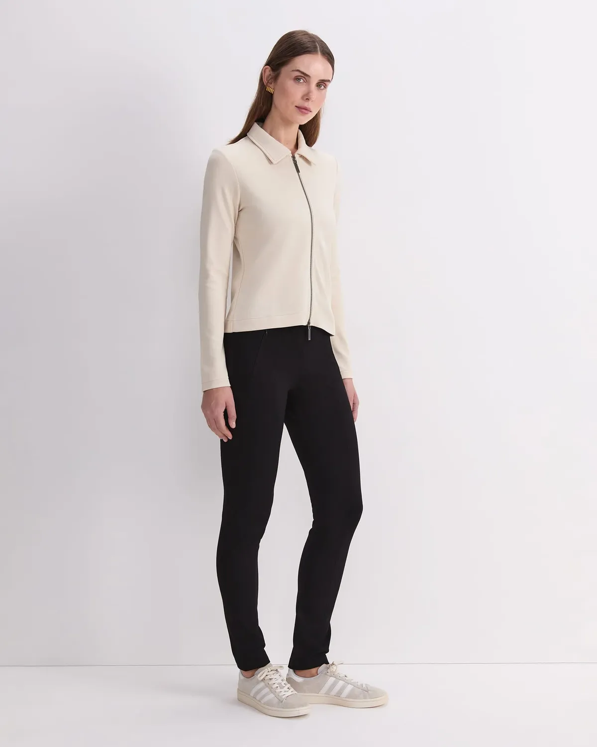 Sportscraft Haut Zippé Femme Manches Longues Ajusté Mi-Hanches