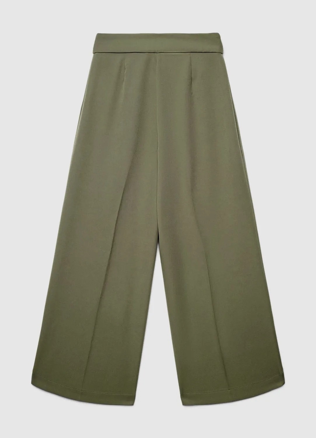 Calliope Palazzo Cropped pantalon uni S coupe bureau