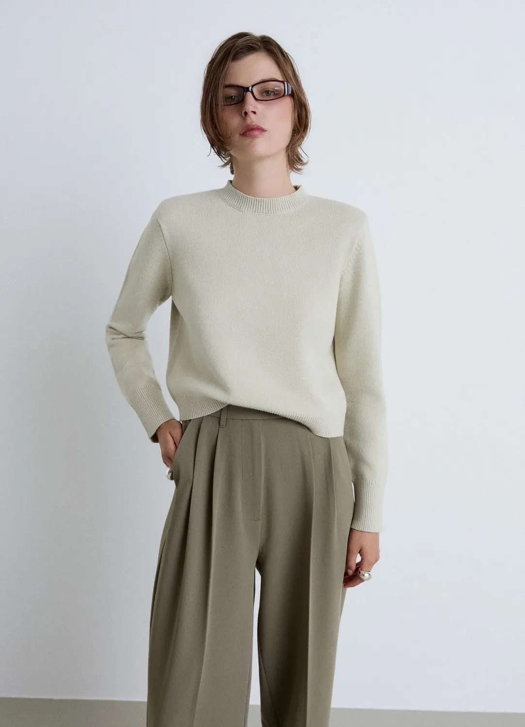 Calliope pull col rond femme coupe boxy