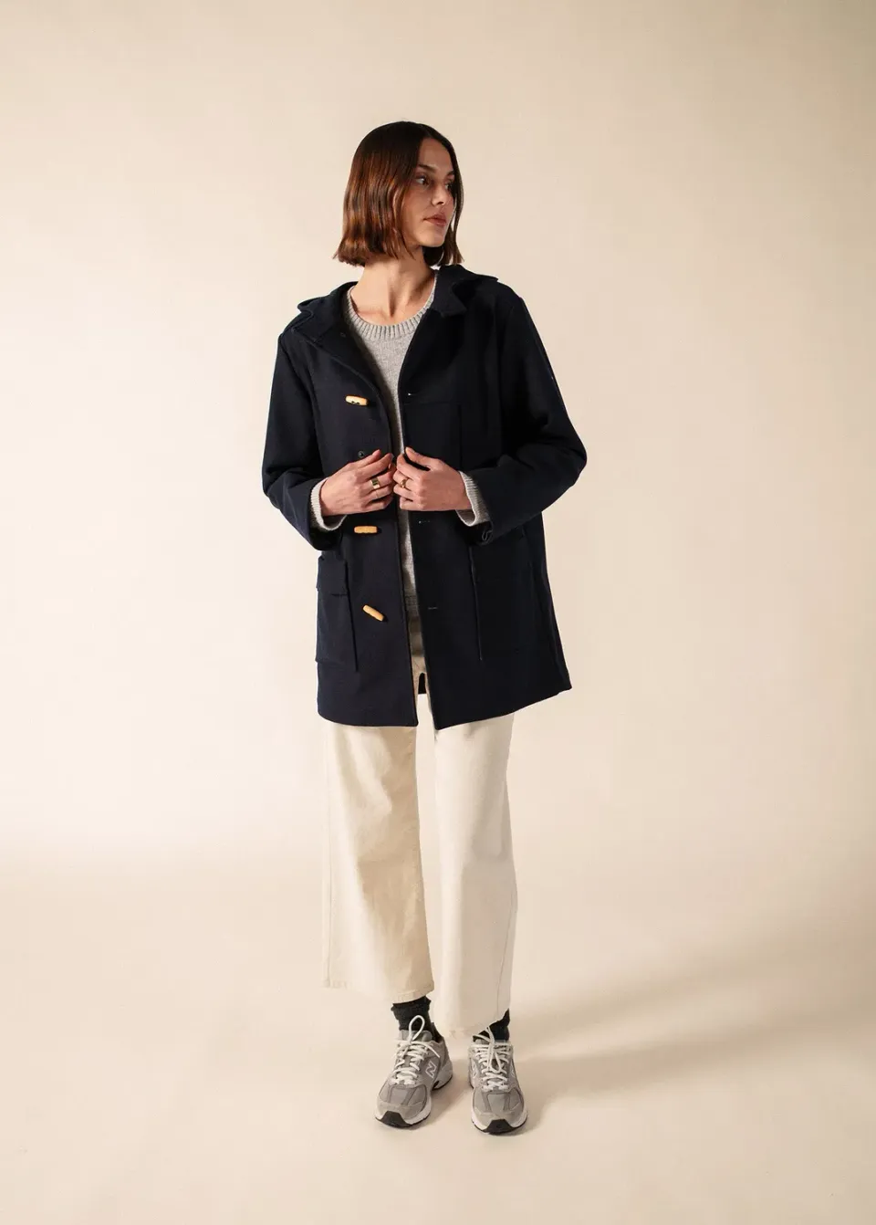 Saint James Kabig marin kabig navy laine T36-T52