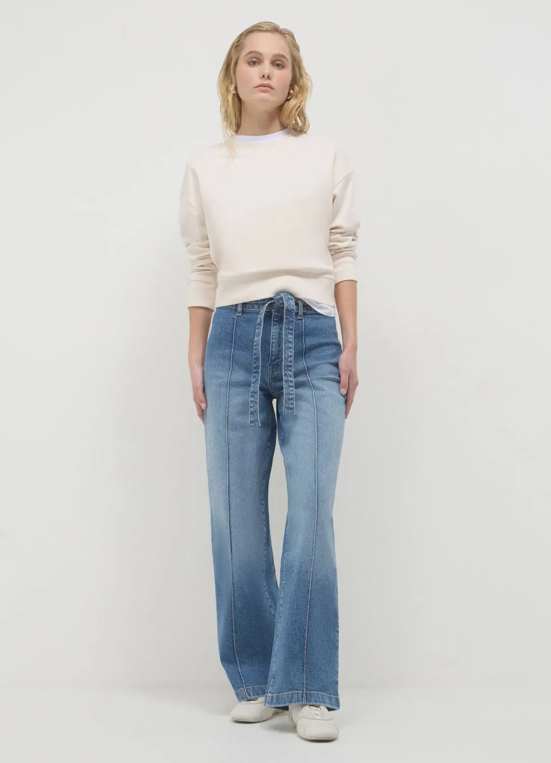Calliope jean wide leg femme taille haute