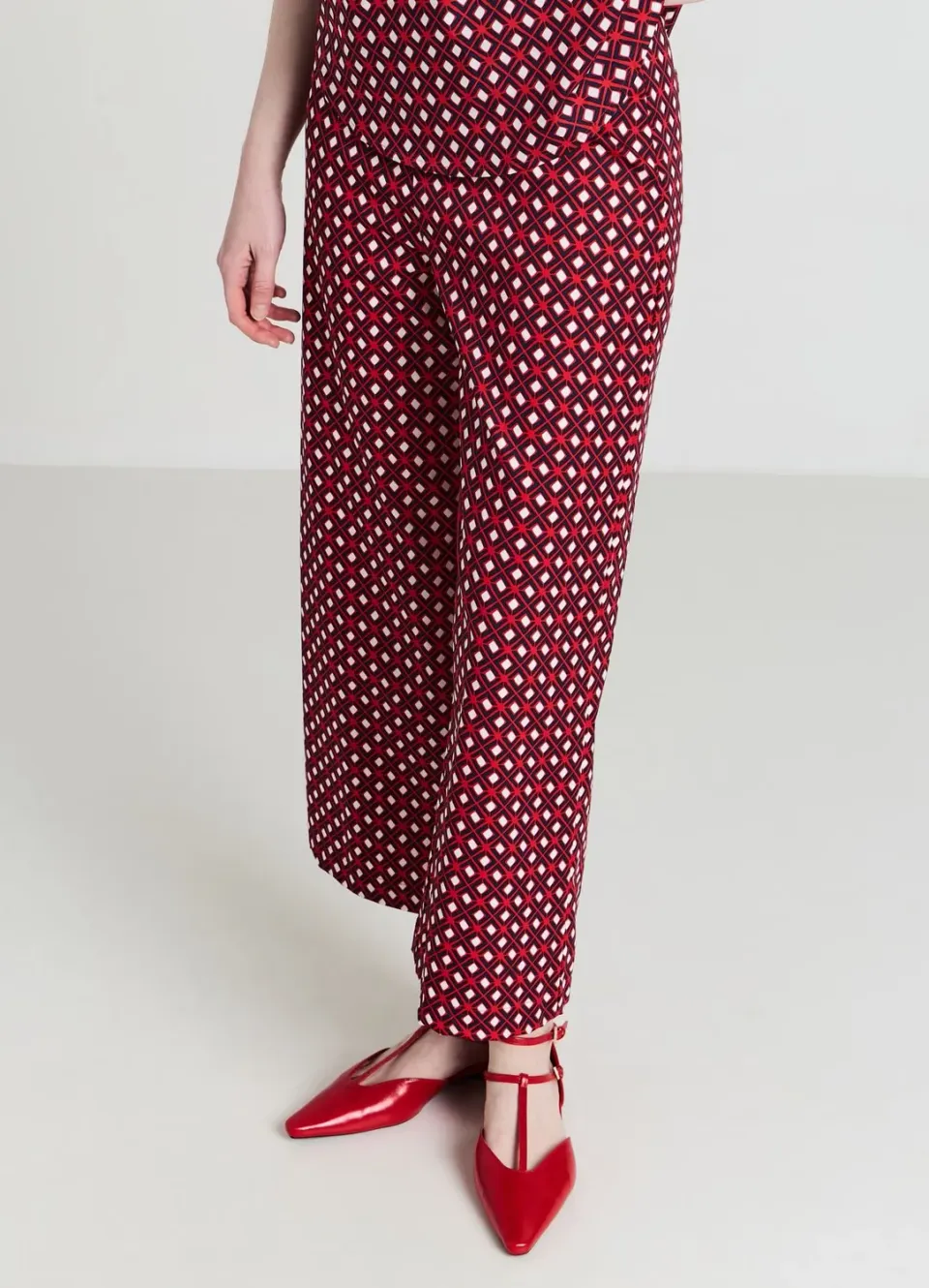 Calliope pantalon culotte femme coton à motif