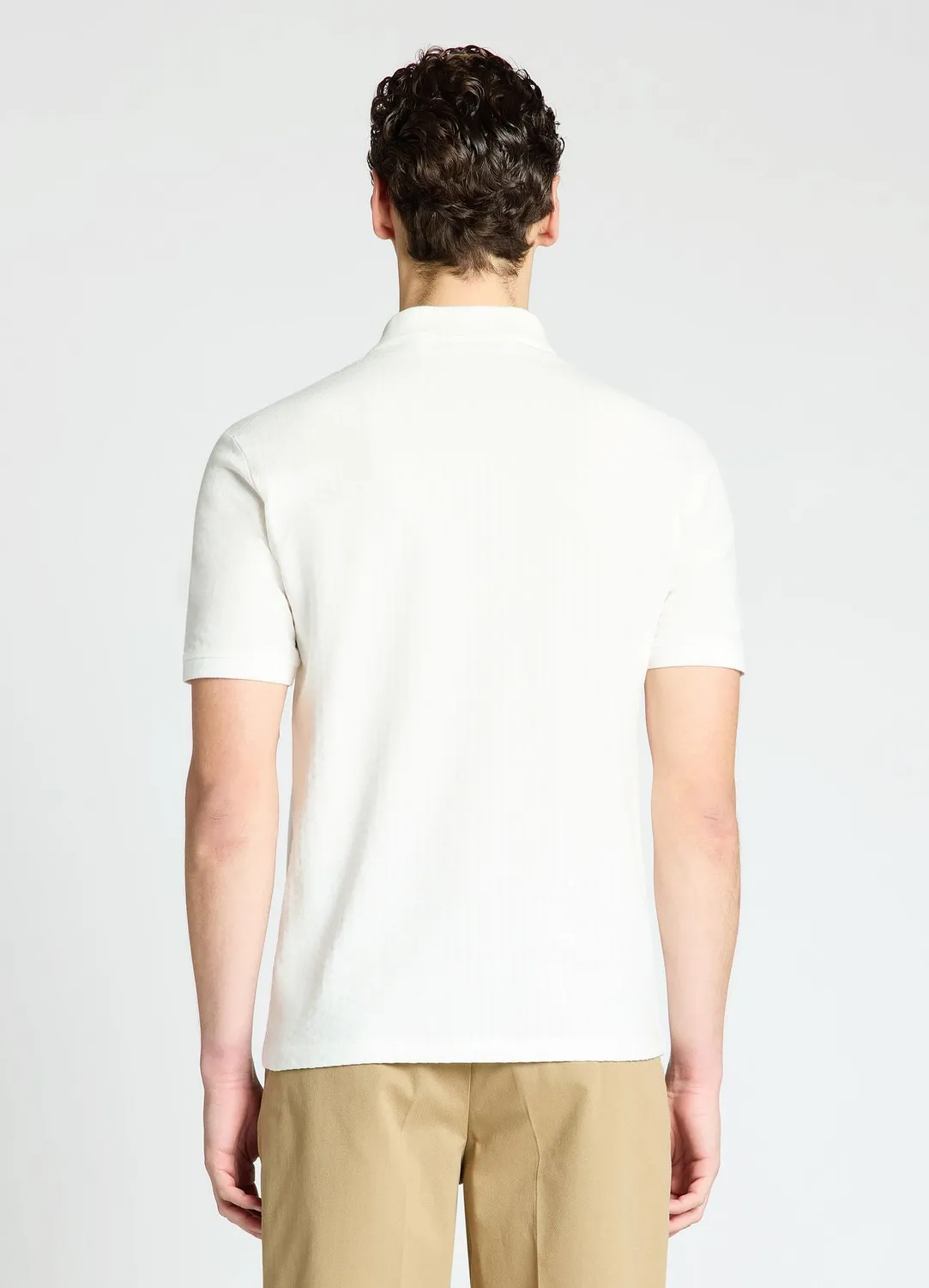 Calliope polo col ouvert jacquard homme