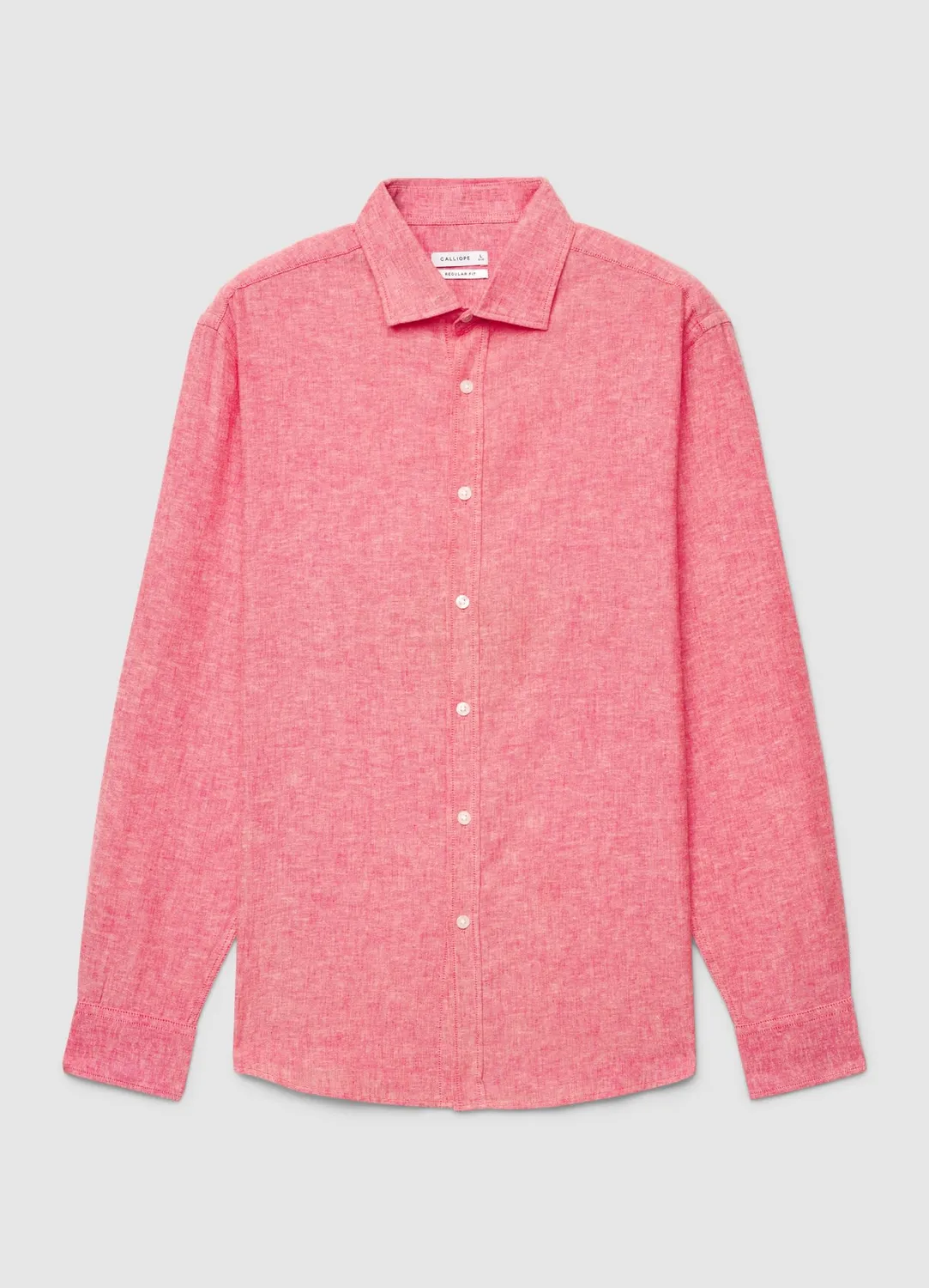 Calliope chemise homme lin uni manches longues