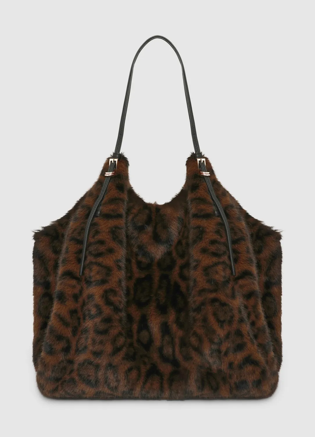 Calliope sac shopper femme effet fourrure animalier