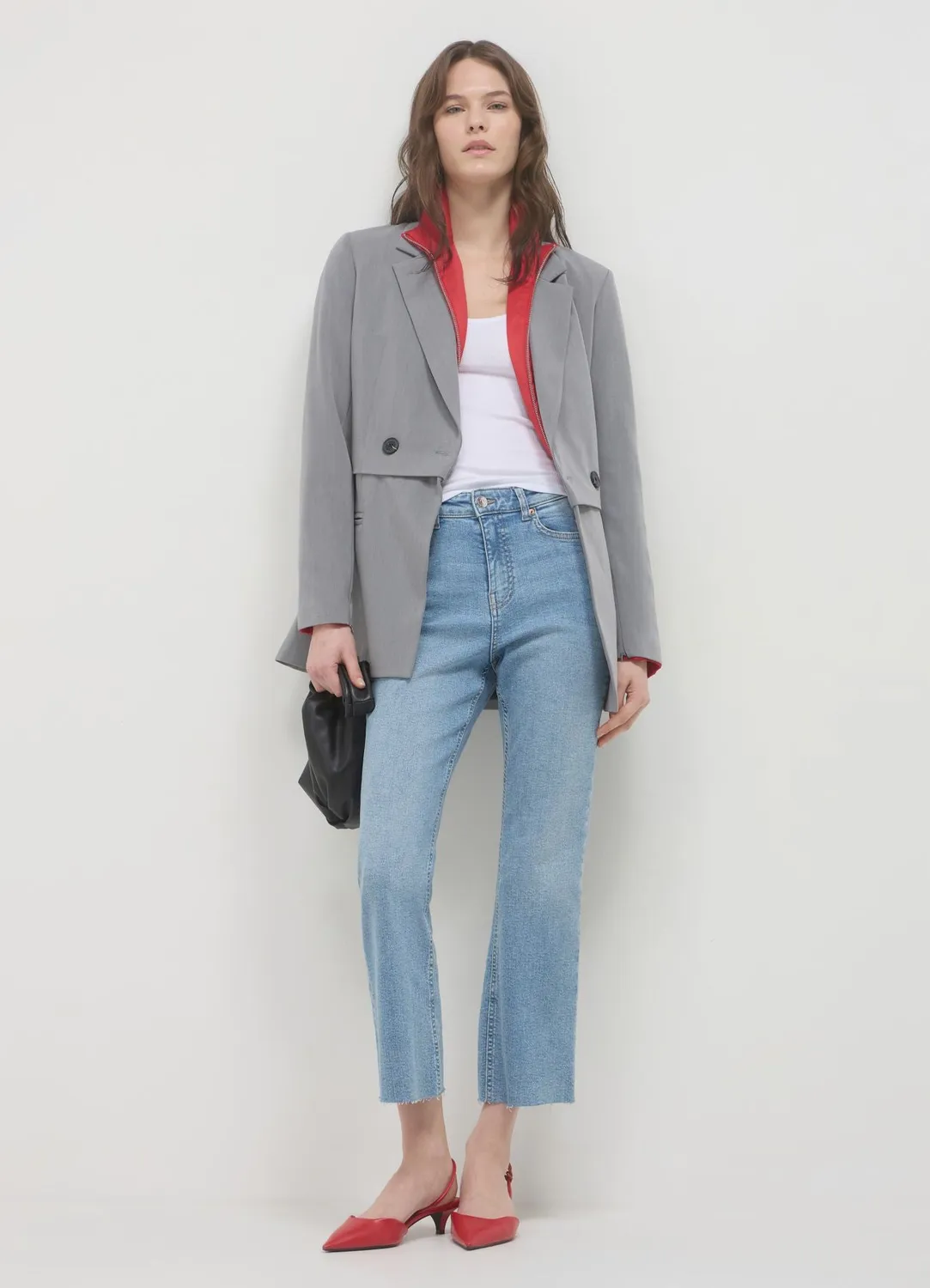 Calliope Cropped Flare jean femme évasé court