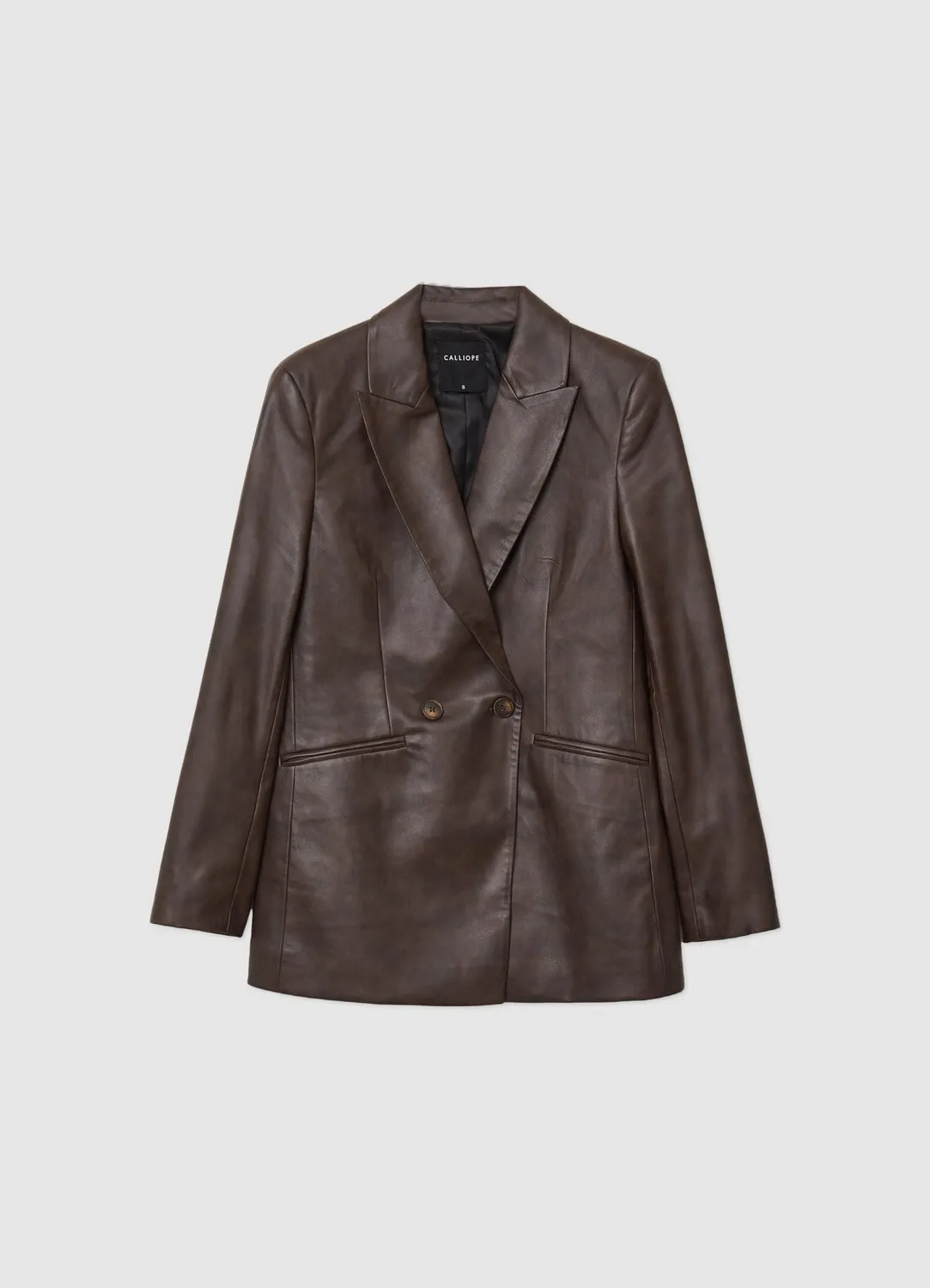 Calliope veste double boutonnage femme simili cuir