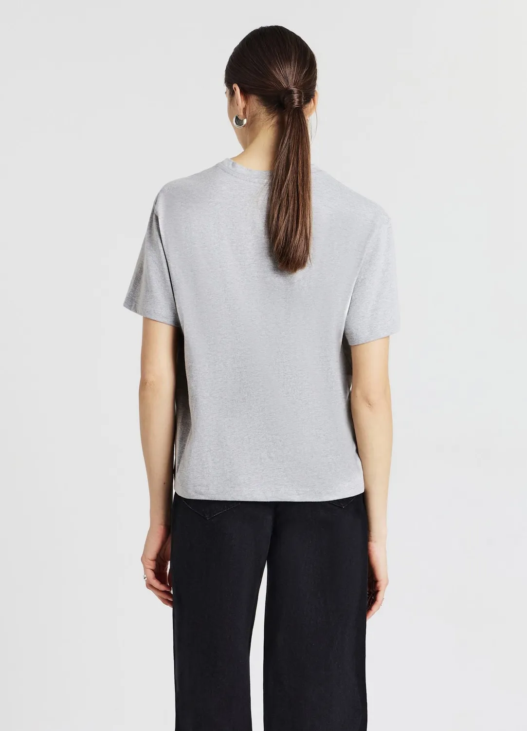 Calliope t-shirt patch femme coton col rond