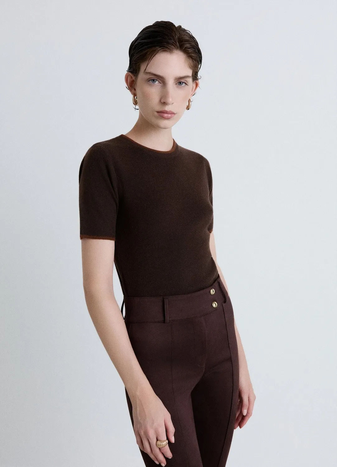 Calliope t-shirt femme maille profils contrastés